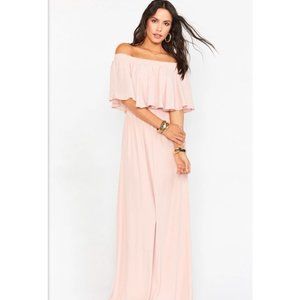 Show Me Your Mumu Hacienda Maxi Dress Dusty Blush Crisp New With Tags Sz M